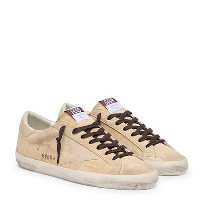 Super Star Suede Upper Nappa Star and Heel with Metal Lettering