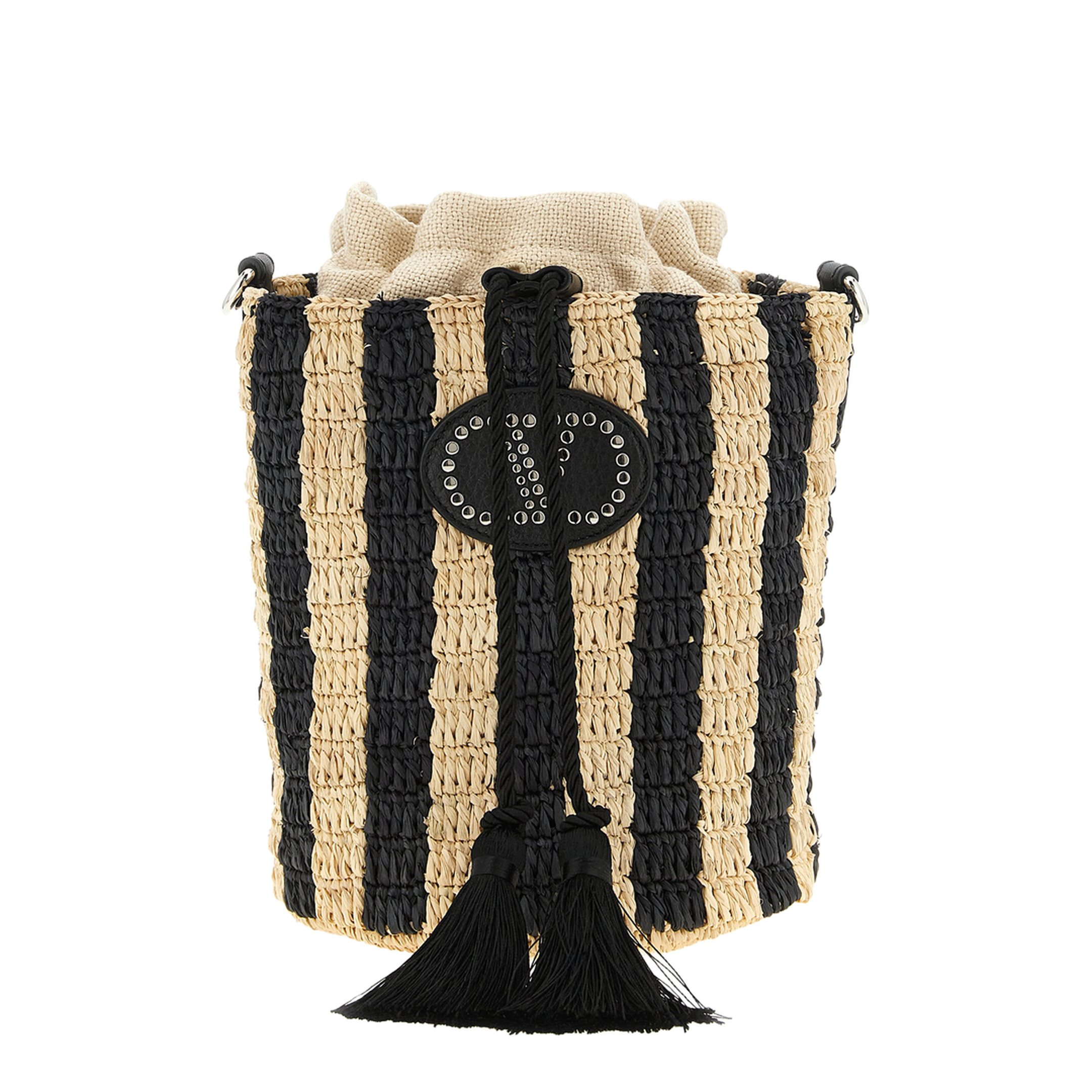 MAYFEYR - Valentino - Raffia Small Bucket Bag - W2B0T03IXUC8K