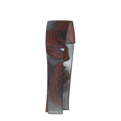 MAYFEYR - Jean Paul Gaultier - Blurry Roses Asymmetric Midi Skirt - 2504WSK016M011P010230010230