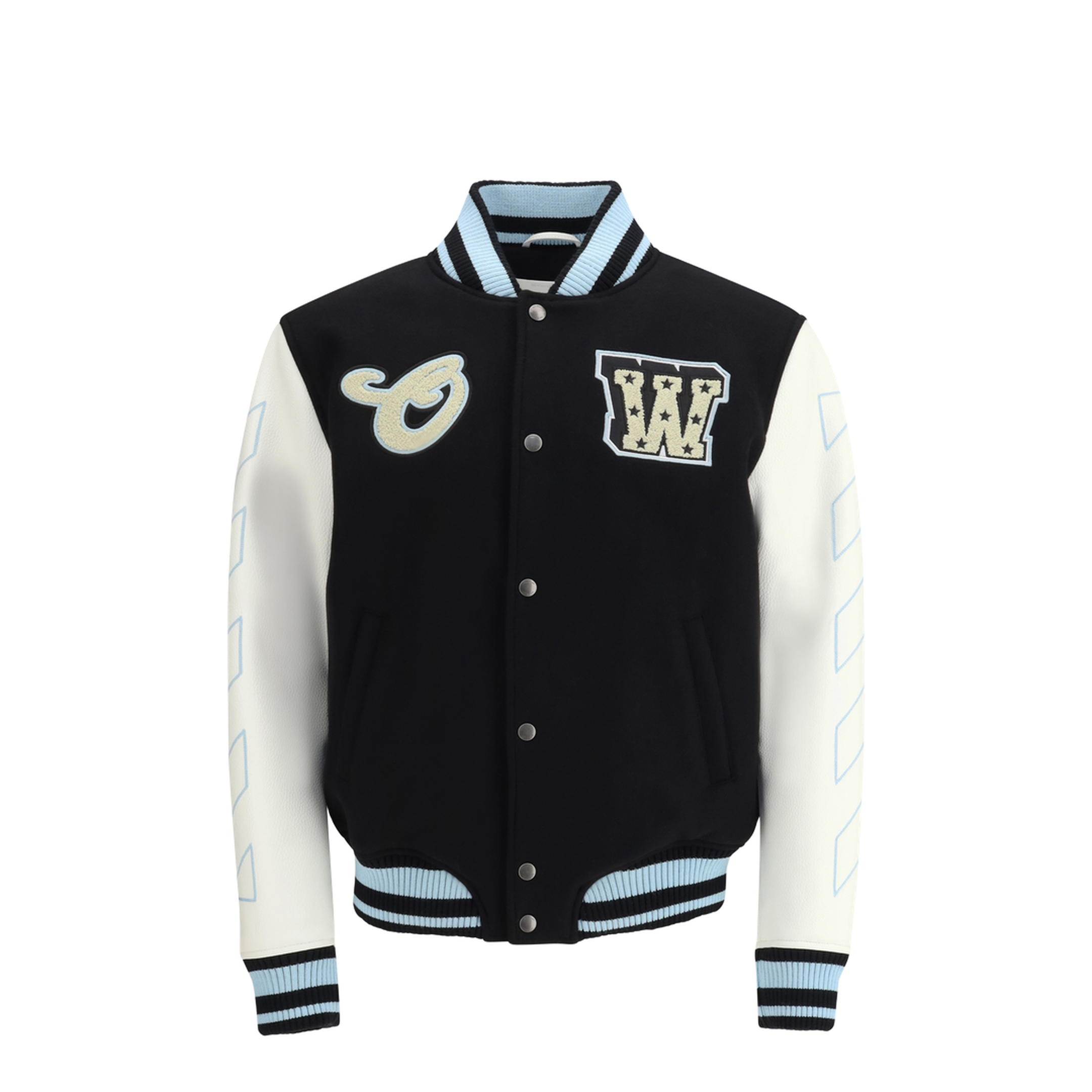 Star-Logo Varsity Bomber Jacket