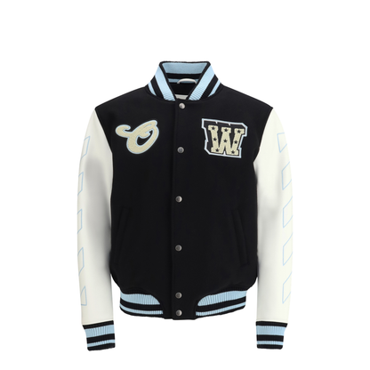Star-Logo Varsity Bomber Jacket