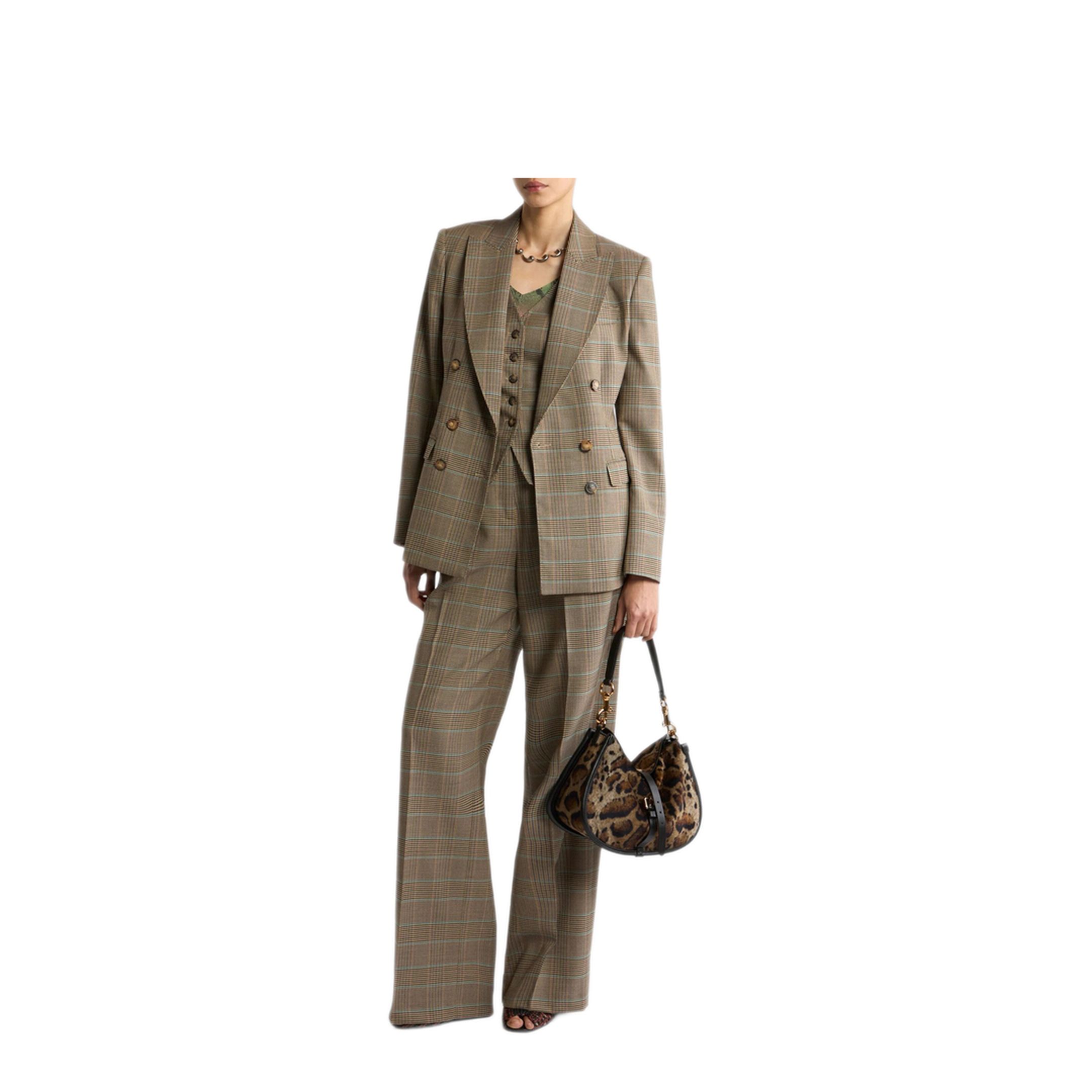 MAYFEYR - Etro - Stretch Wool Trousers With Prince Of Wales Pattern - WREA007399TQB1DS9820