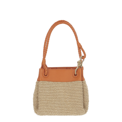Parachute Small Raffia Shoulder Bags - Beige