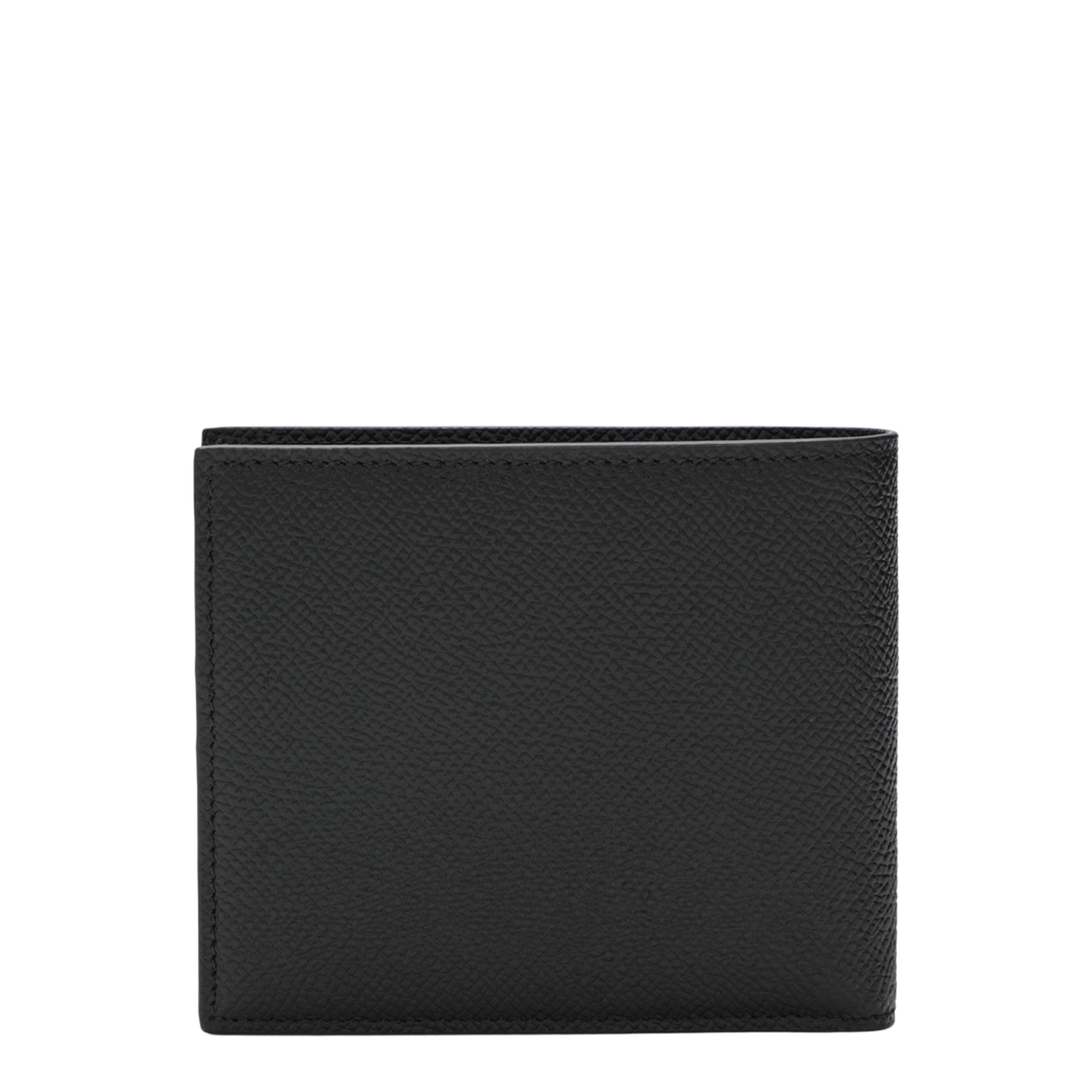 MAYFEYR - Dolce & Gabbana - Black Dauphine Leather Wallet With Logo Plaque - BP1321AG21980999