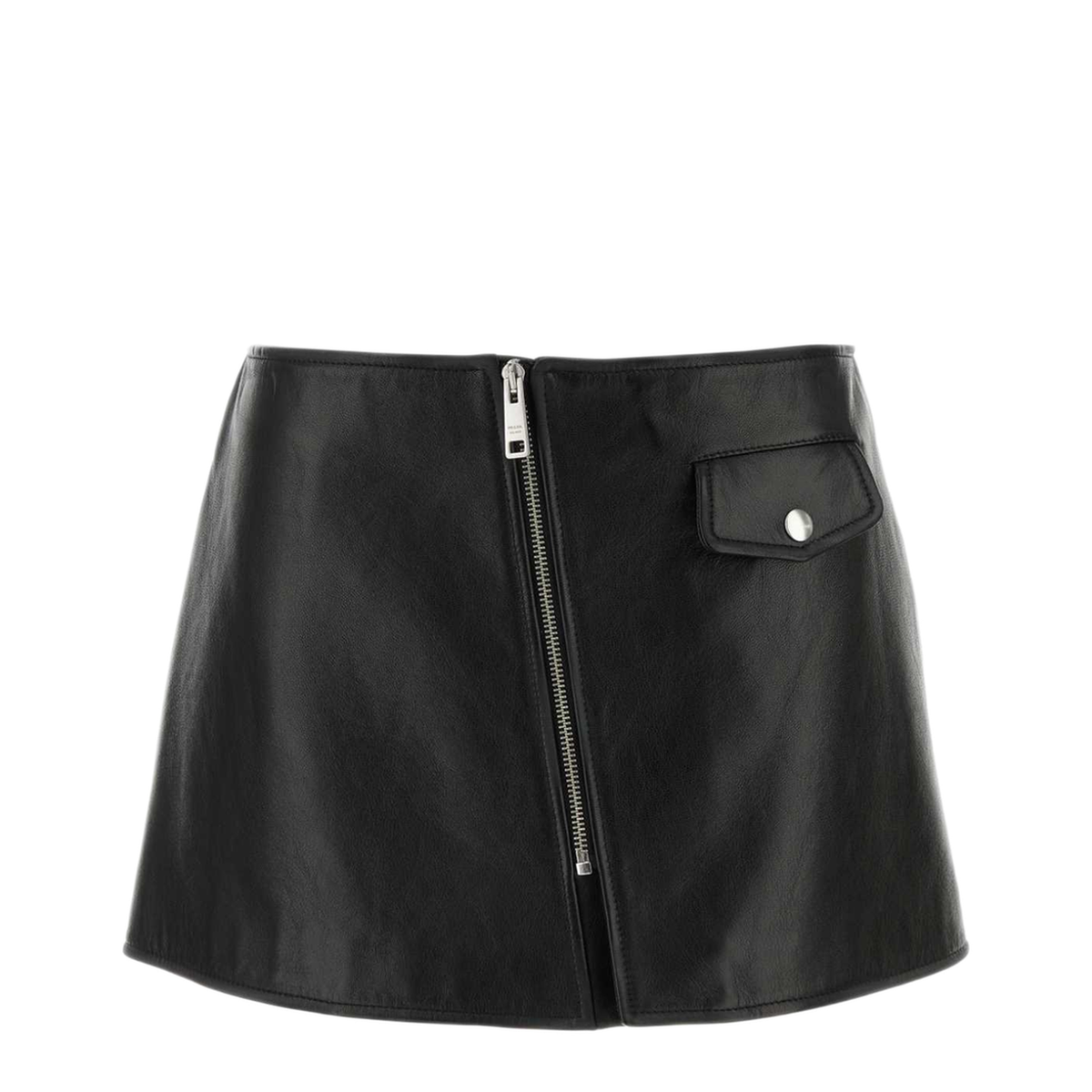 MAYFEYR - Prada - Black Leather Mini Skirt - 51893SOOO11KDF0002