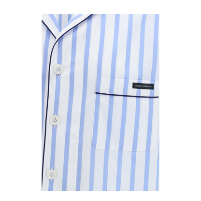 MAYFEYR - Dolce & Gabbana - Short Sleeve Striped Shirt - G5OL5TFR52WS8051