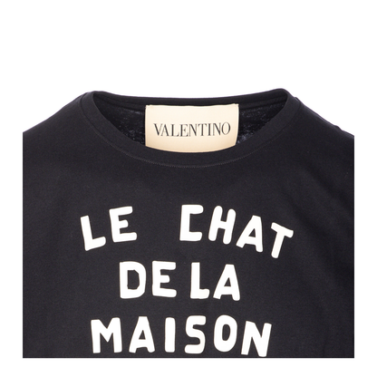 Cotton Crew-Neck T-Shirt In Black