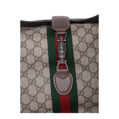 Jackie 1961 Medium Canvas Shoulder Bags - Beige