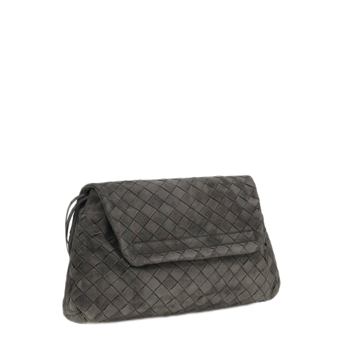 MAYFEYR - Bottega Veneta - Giorno Obsidian Grey Pouch Bag - 857657V5ZZ01689