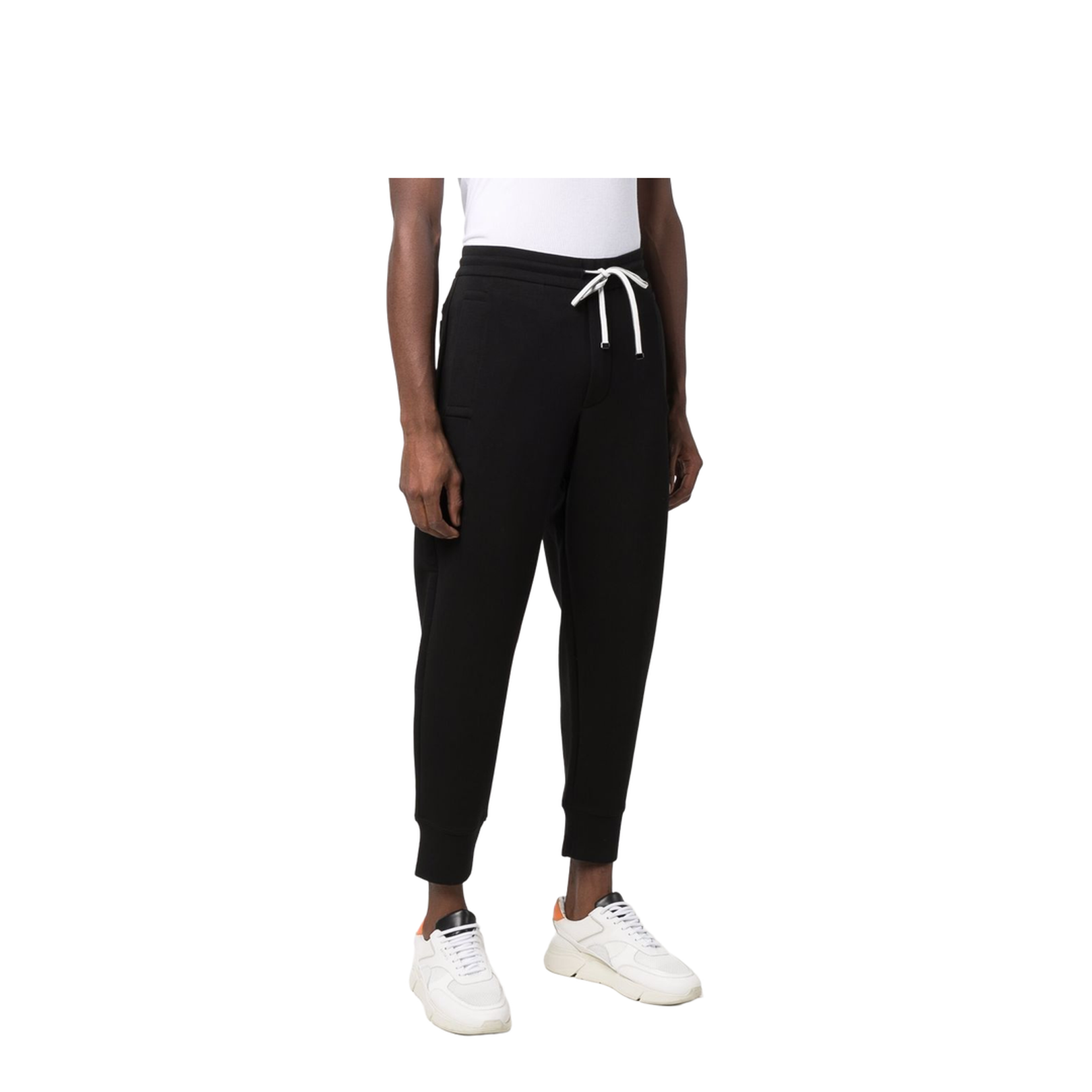 Cotton Blend Sweatpants - Black