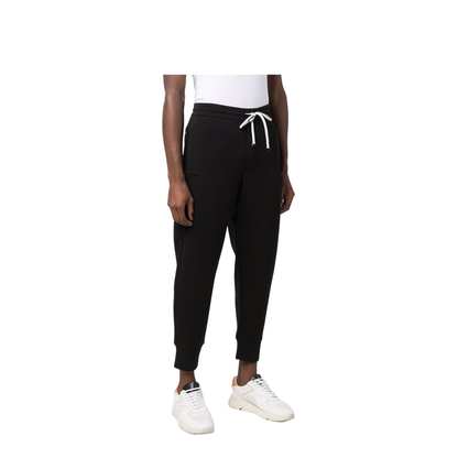Cotton Blend Sweatpants - Black