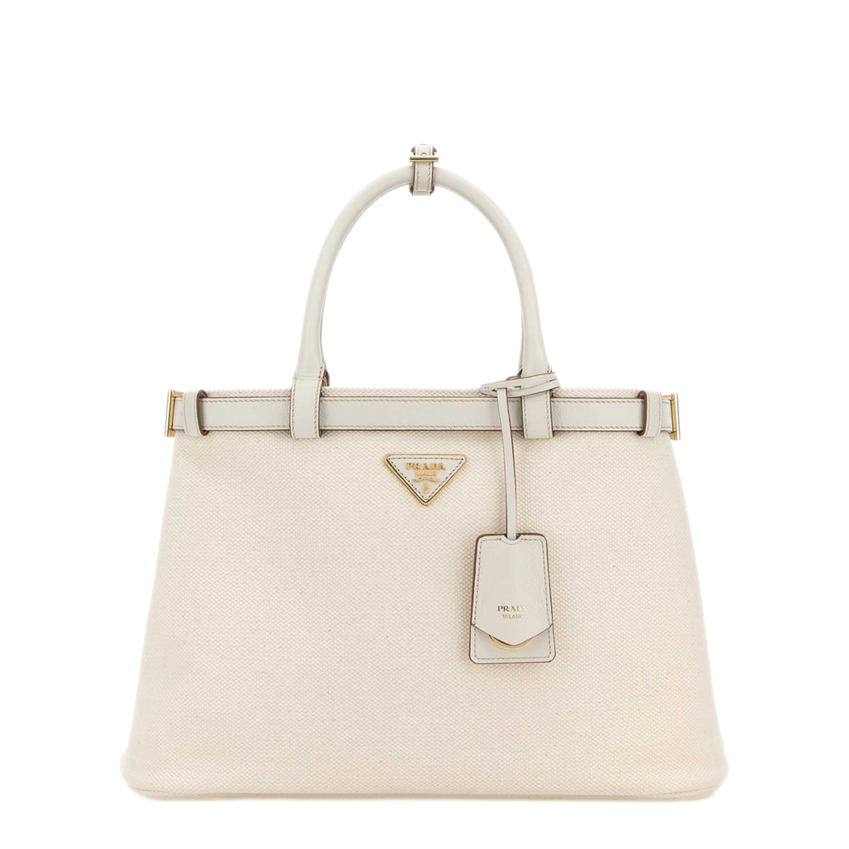 MAYFEYR - Prada - Ivory Canvas Shopping Bag - 1BA417VOYM2FPVF0009