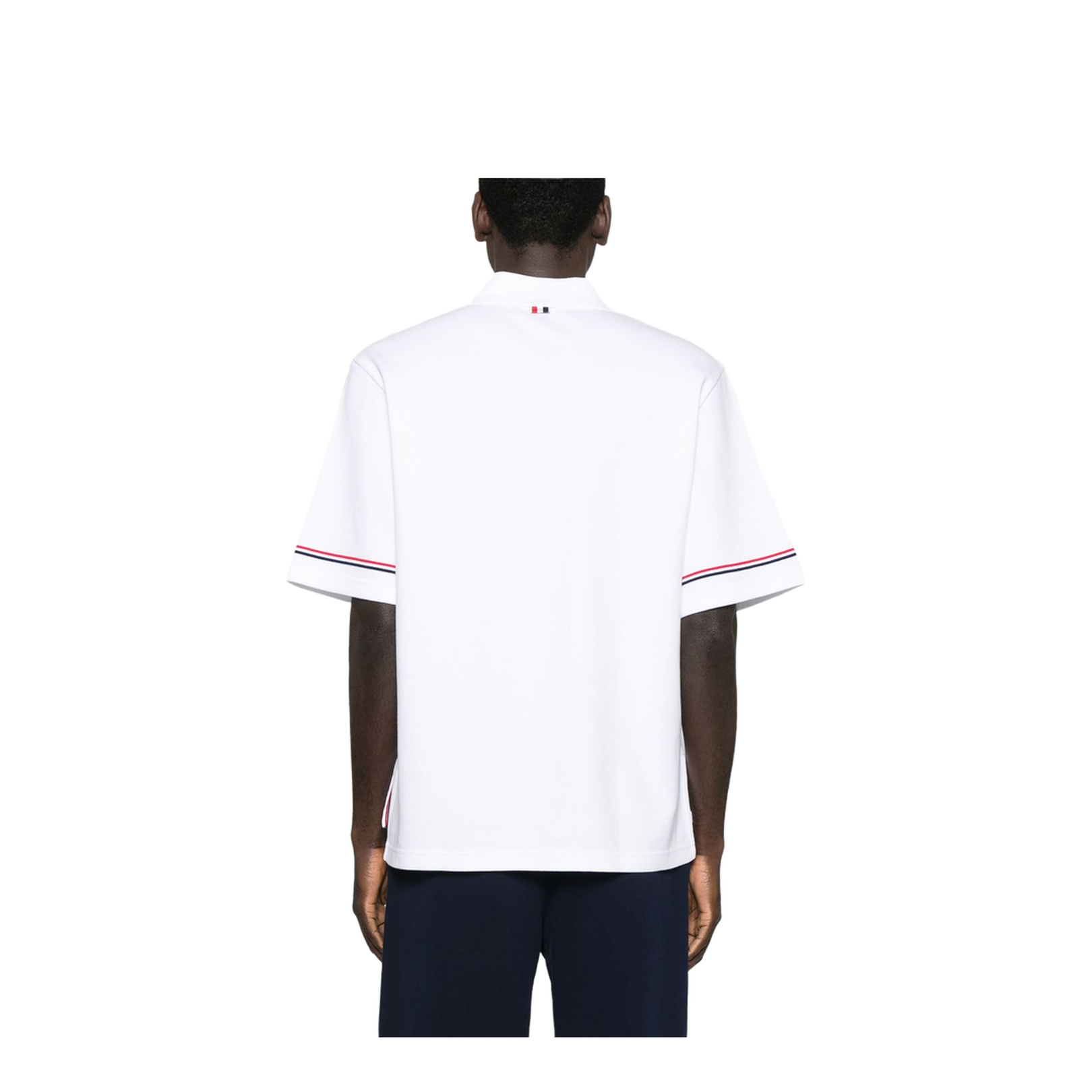 Rugby Fit RWB Stripe Short Sleeve Polo Shirt