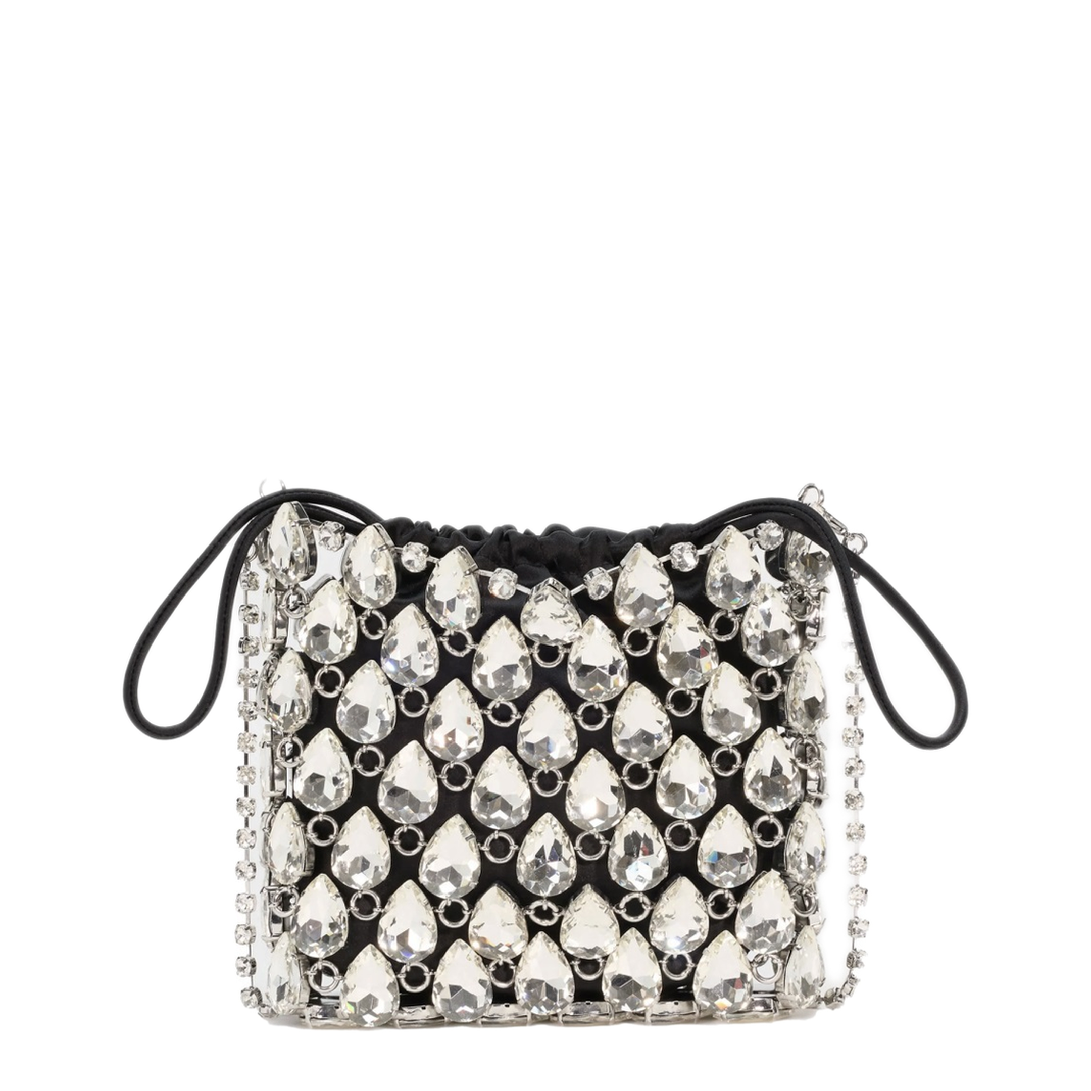 MAYFEYR - Self Portrait - Mini Metal Mesh Bag With Crystals - SS26310SLSILVER