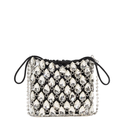 MAYFEYR - Self Portrait - Mini Metal Mesh Bag With Crystals - SS26310SLSILVER