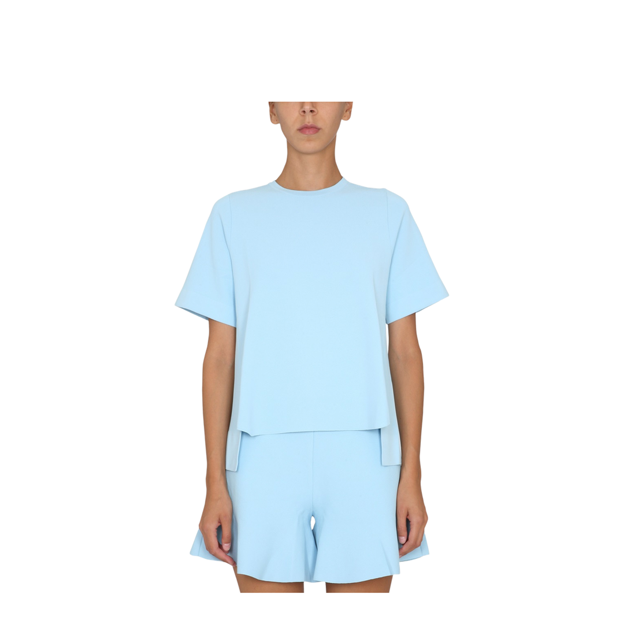 T-Shirt with Asymmetrical Hemline