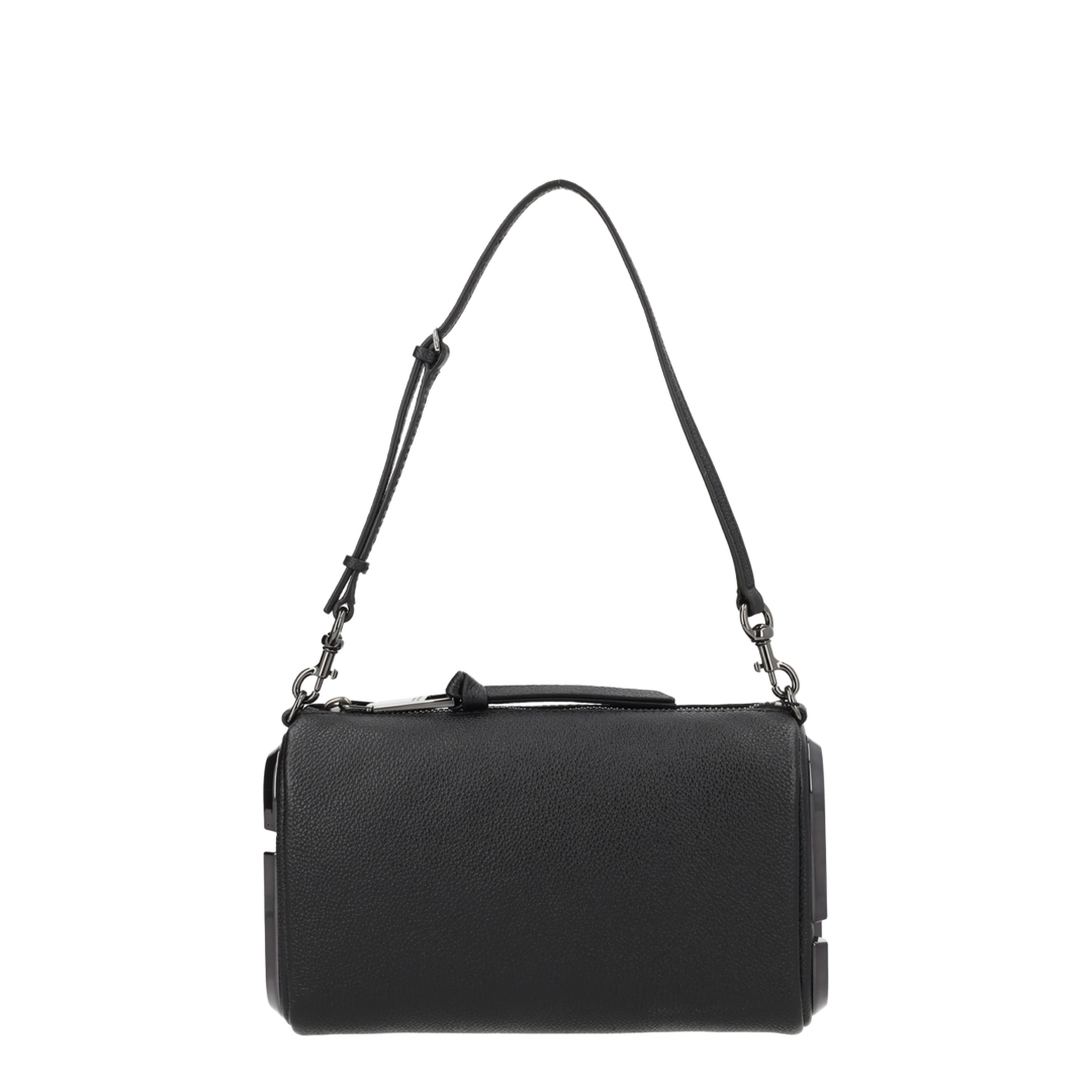 The Snapshot Calf Leather Shoulder Bag - Black
