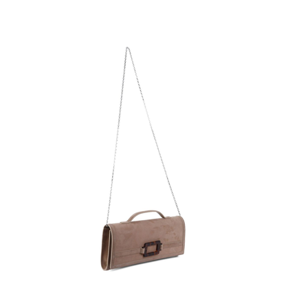 Suede Leather Clutch Bag