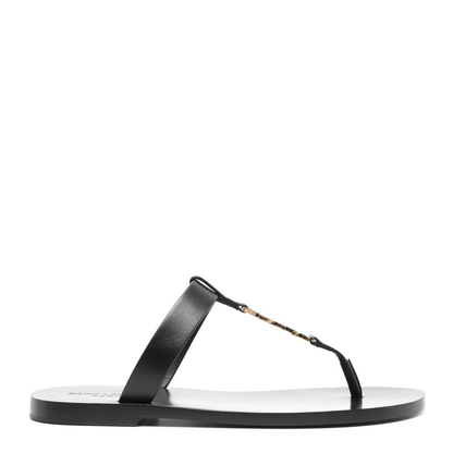 Cassandre Slides in Smooth Leather