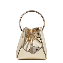 Bon Bon Patent Bucket Bag - Gold
