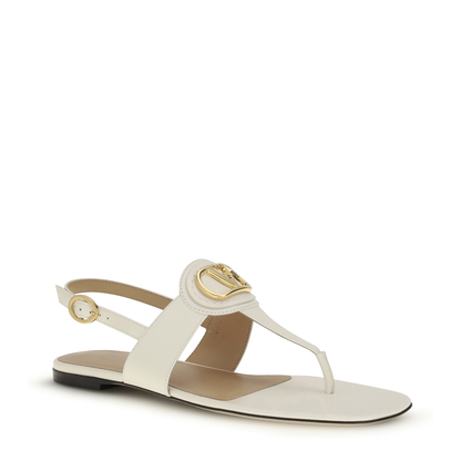 MAYFEYR - Valentino - Leather Thong Sandals - 8W2S0MB7DSH