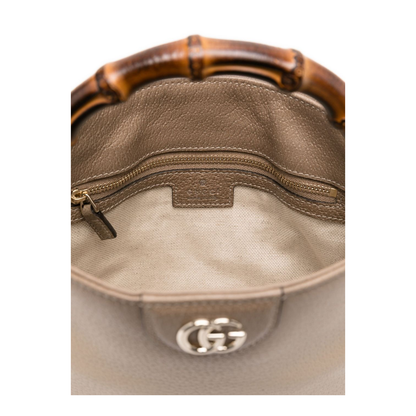 Diana Small Shoulder Bag in Gradient Oatmeal Leather