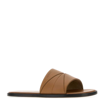 MAYFEYR - Loewe - Camel Leather Slippers - M816465X66MOCHA