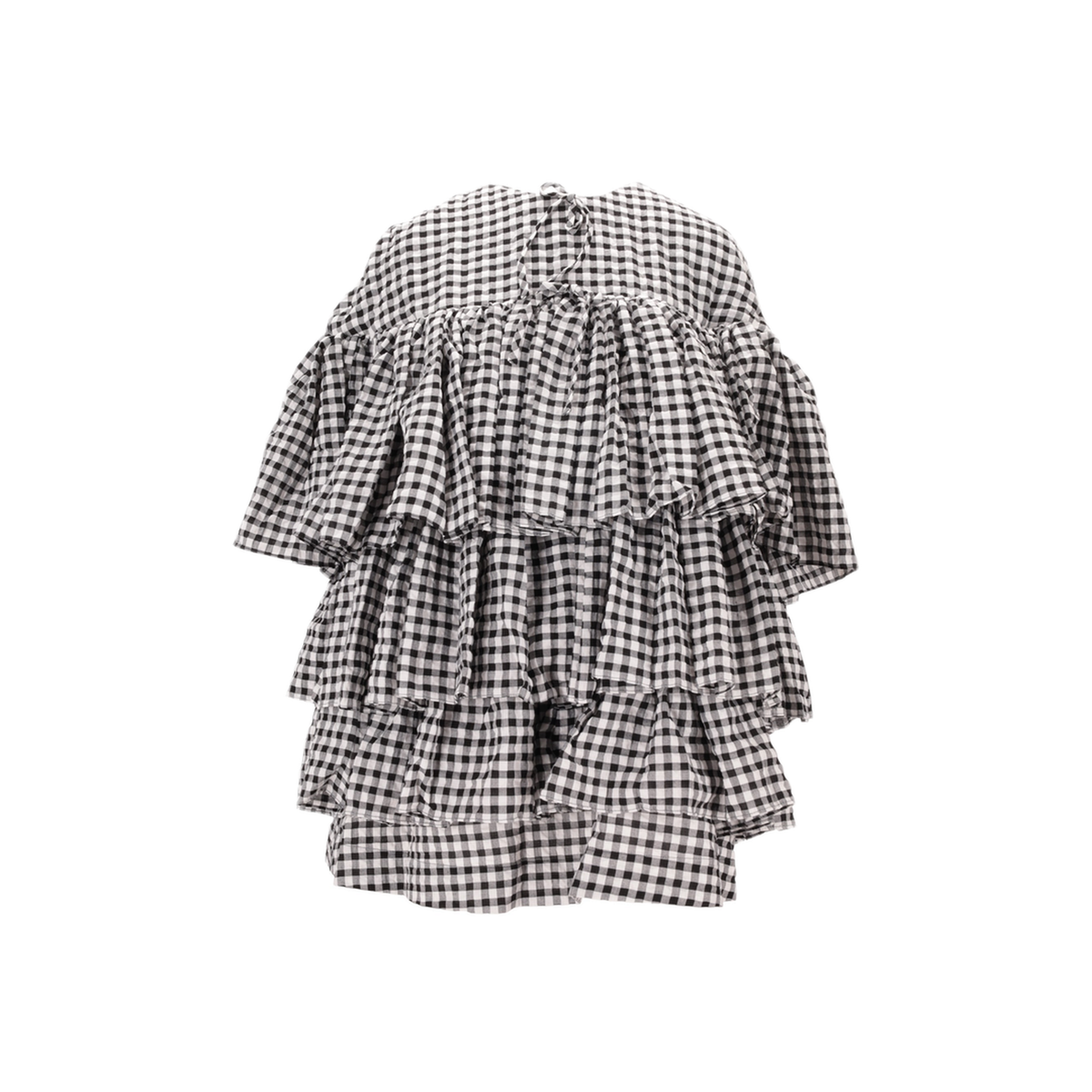 MAYFEYR - MERYLL ROGGE - Short Ruffle Tiered Dress - 800860WS25BLACKWHITE