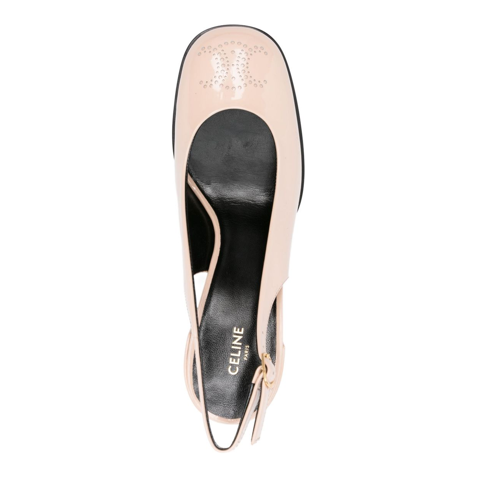 Lily Perforated Slingback in Patent