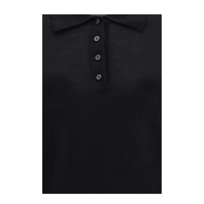 MAYFEYR - Golden Goose - Long Sleeve Merino Wool Polo - GWP01354P00104190100