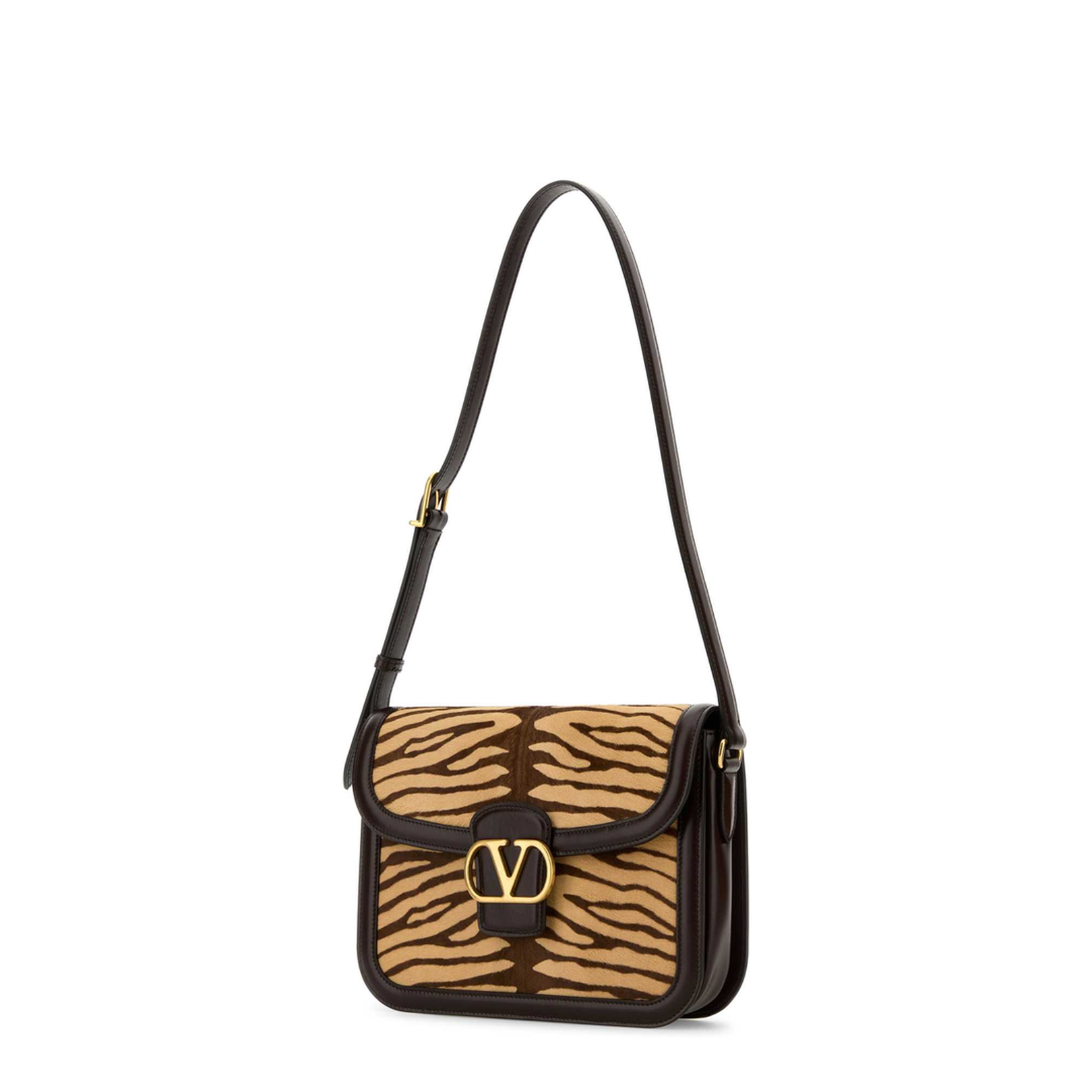 Two-tone Calf Hair And Leather 9to5 Shoulder Bag