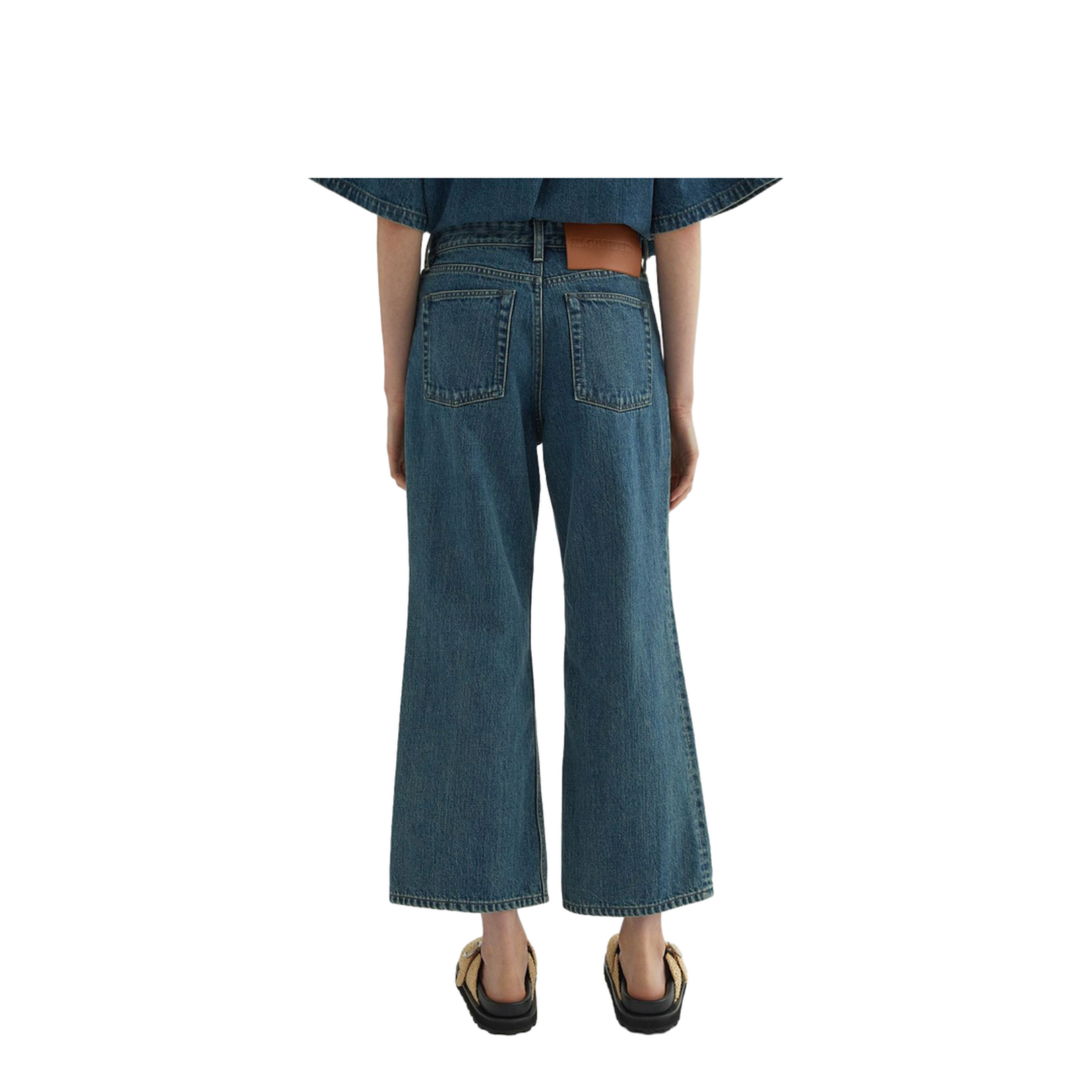 Flared Denim Trousers