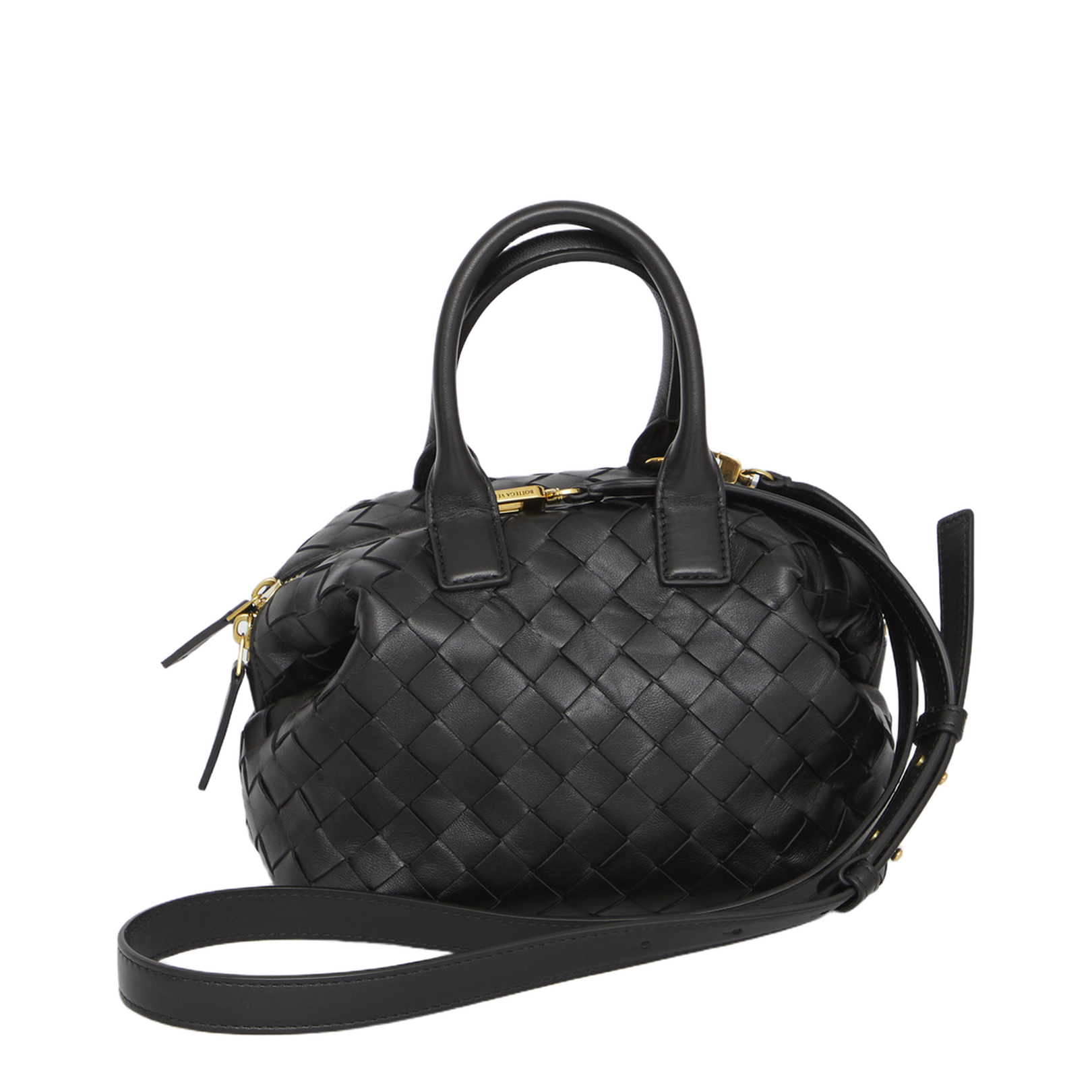 Bauletto Mini Leather Handbags - Black
