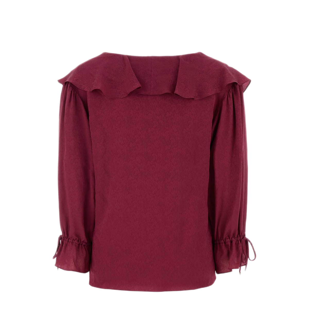 MAYFEYR - Chloè - Tyrian Purple Silk Blouse - CH26UHT36332615
