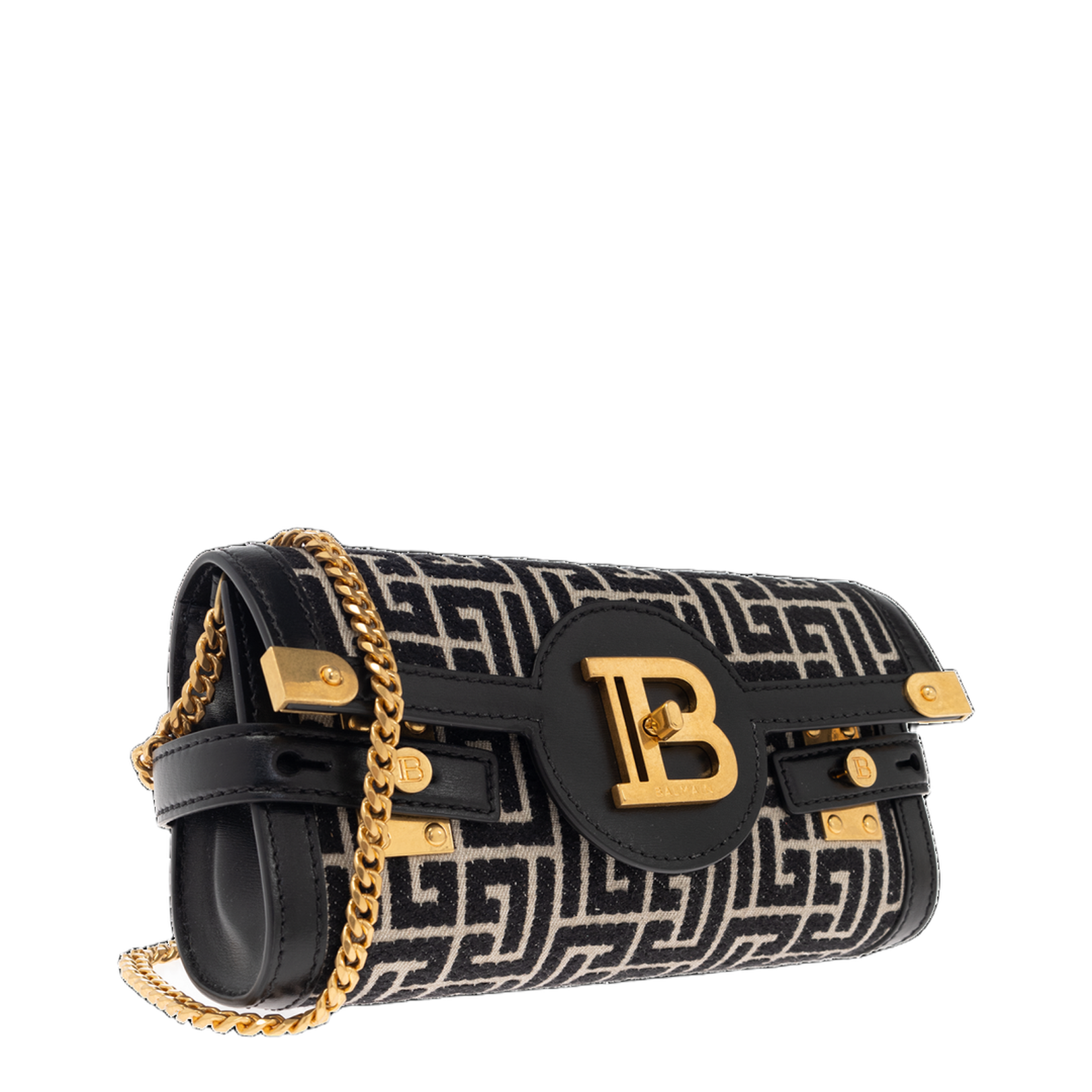 B-Buzz Pouch 23 in Monogrammed Jacquard Canvas and Leather