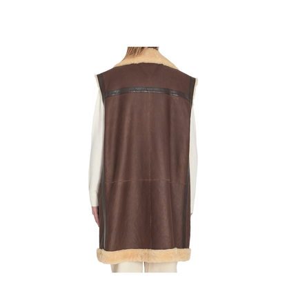 Leather Shearling Vest