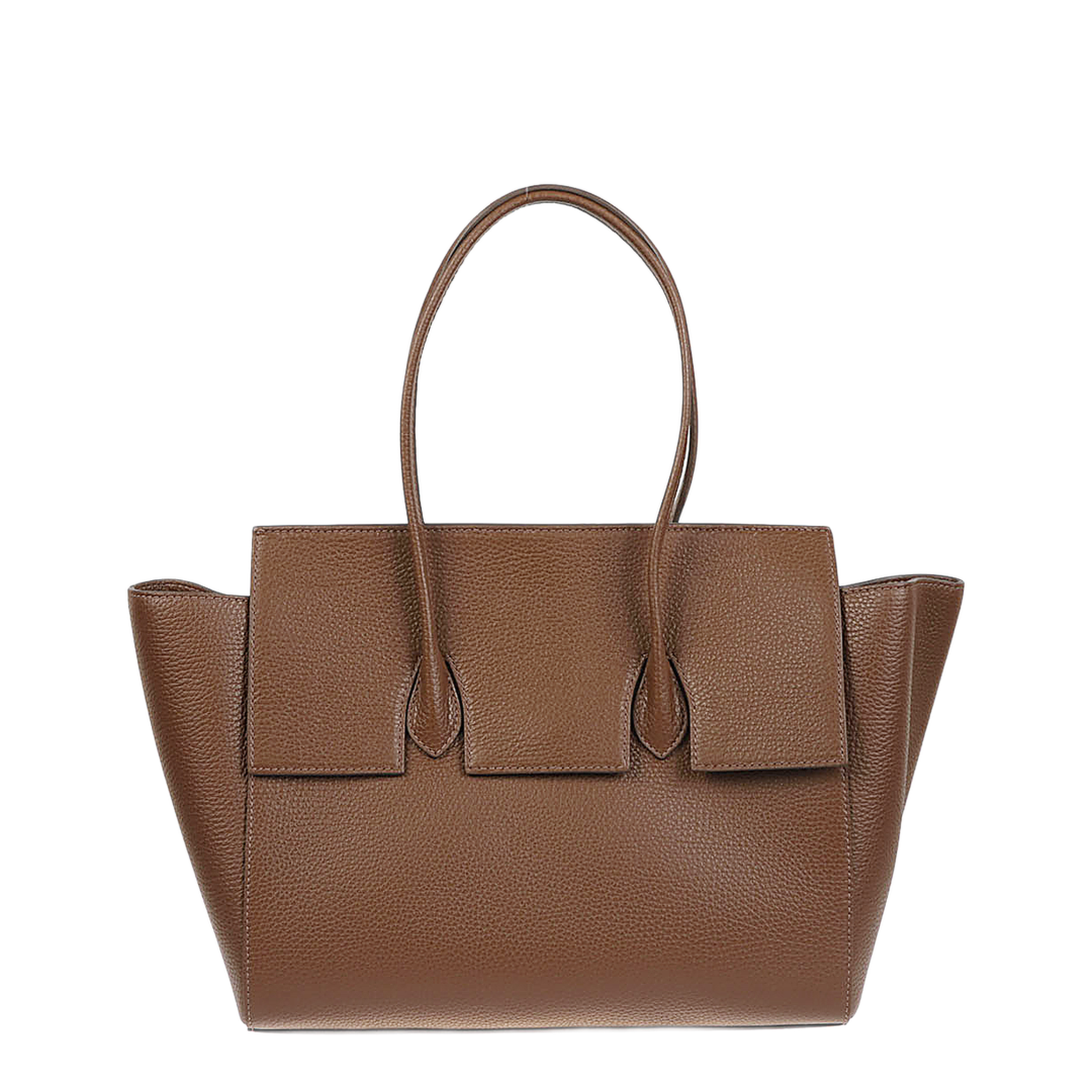 MAYFEYR - ROUNN - Brown Leather Tote Bag - FELICEFLAP31PECAN