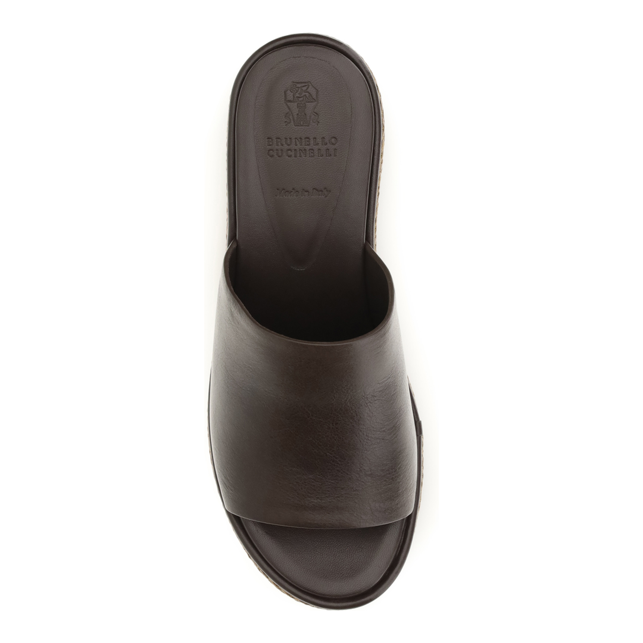 MAYFEYR - Brunello Cucinelli - Leather Wedge Sandals - MZSLG3213
