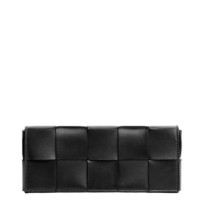 Cassette Leather Clutch Bags - Black
