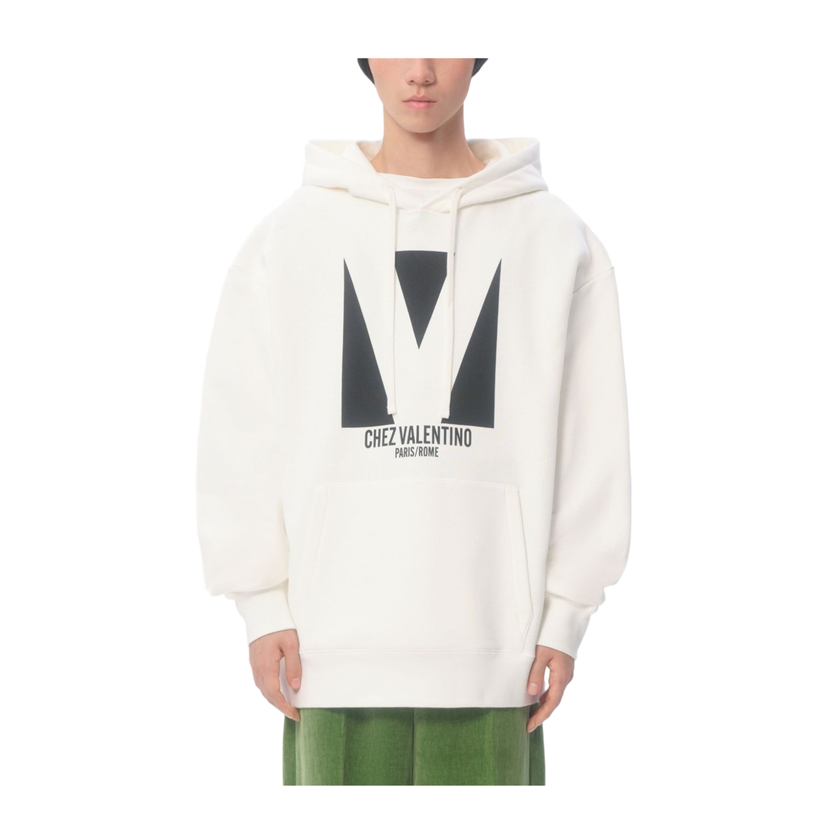 Ivory Slouchy Hooded Sweater