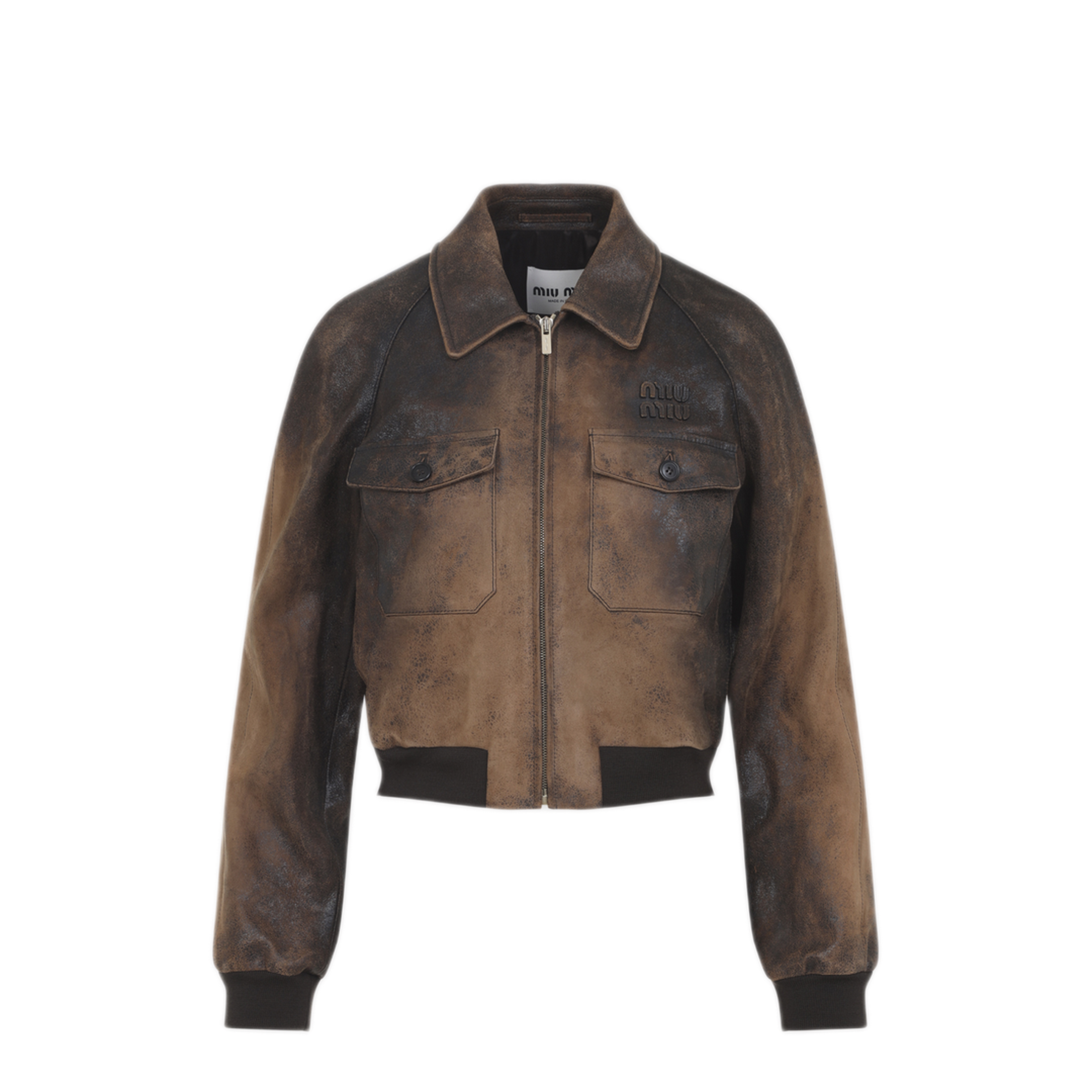MAYFEYR - Miu Miu - Lamb Leather Jacket - MPV991SOOO18BTF0046