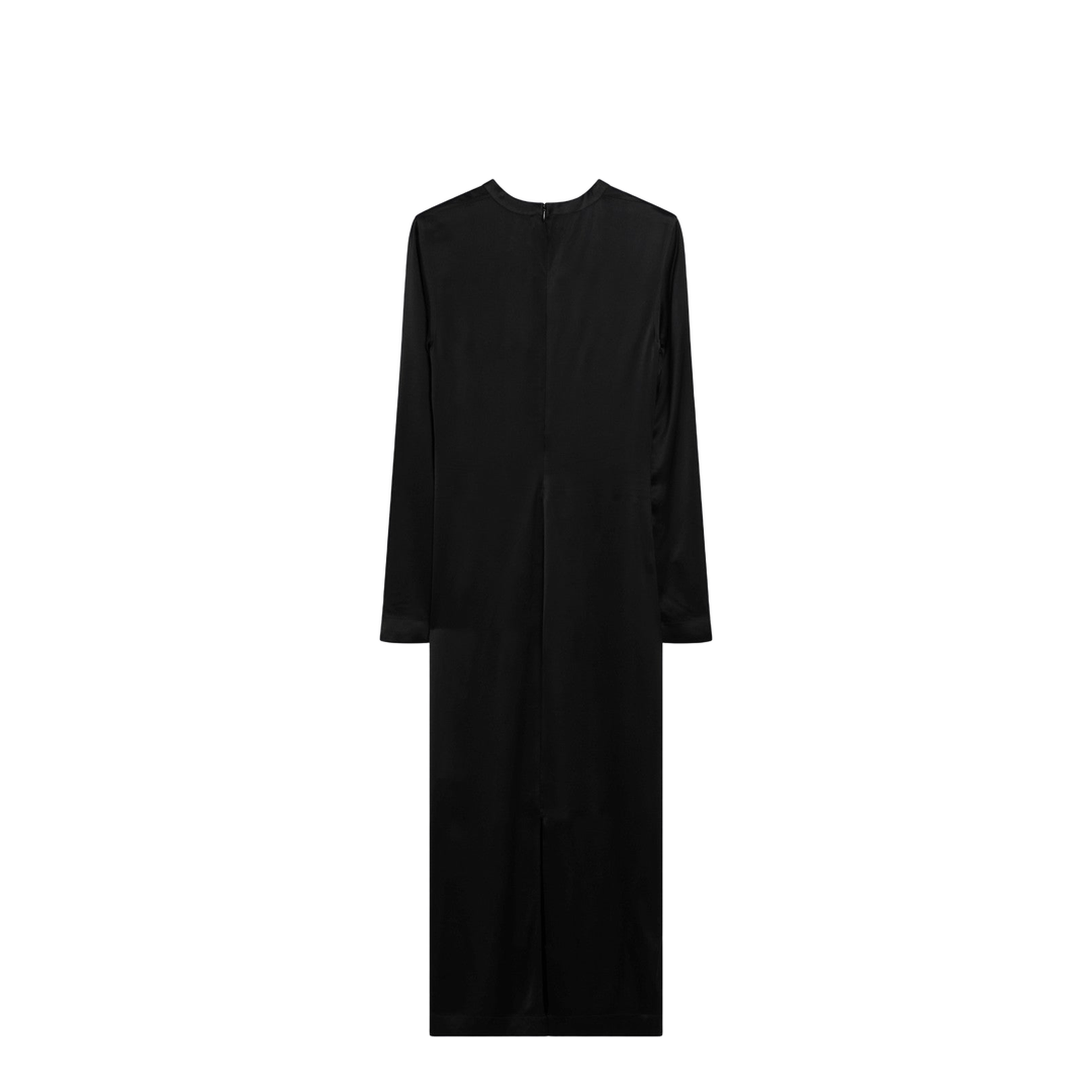 MAYFEYR - Toteme - Black Midi Dress In Lustrous Viscose - 261-WRD0275FB0546001