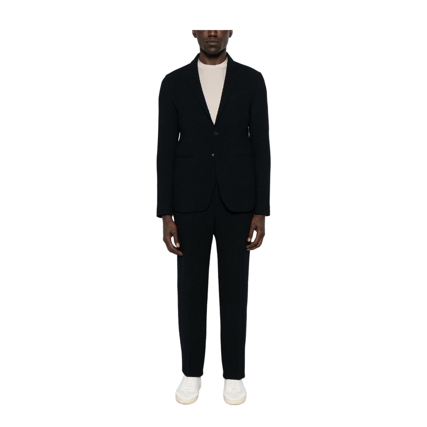 Navy Blue Wool Trousers