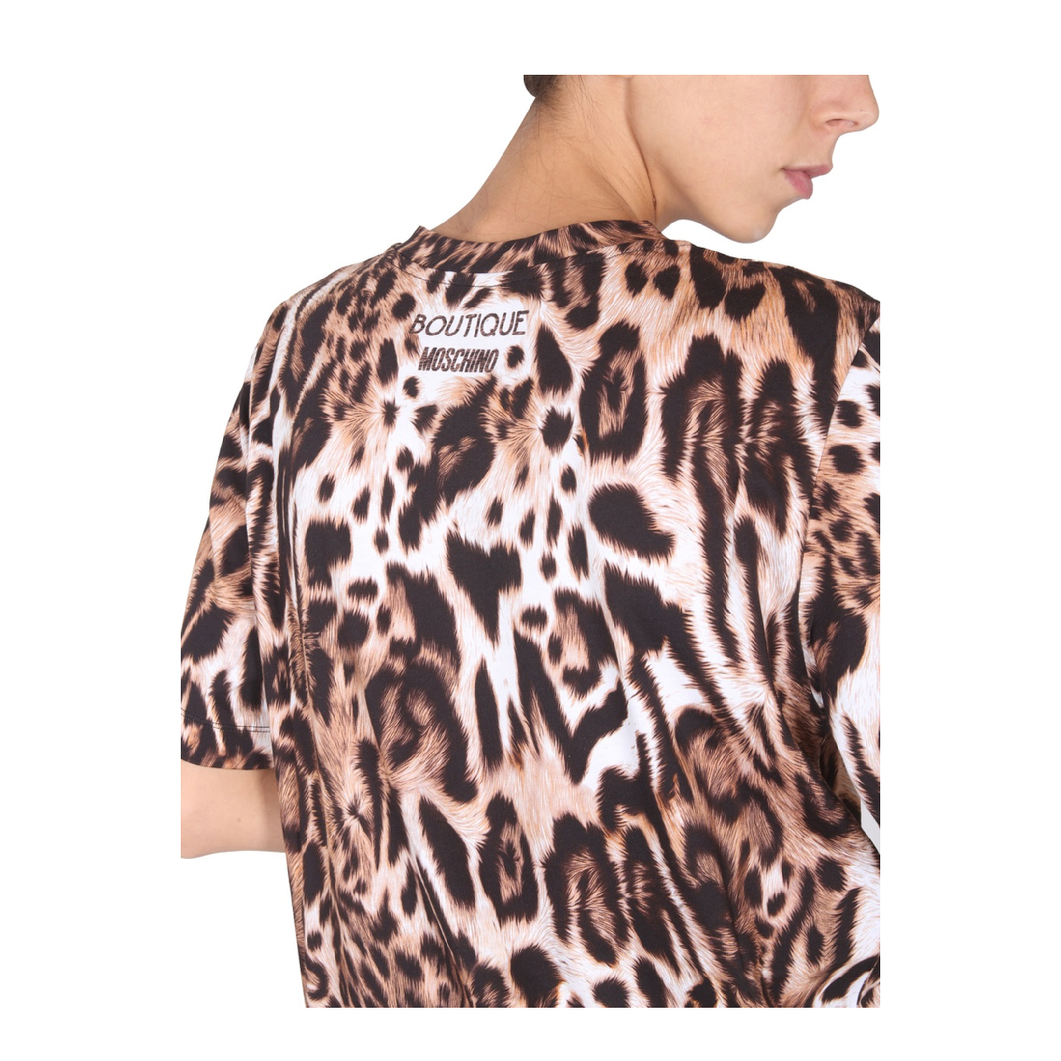 MAYFEYR - BOUTIQUE MOSCHINO - Animal Print T Shirt - 070158601149