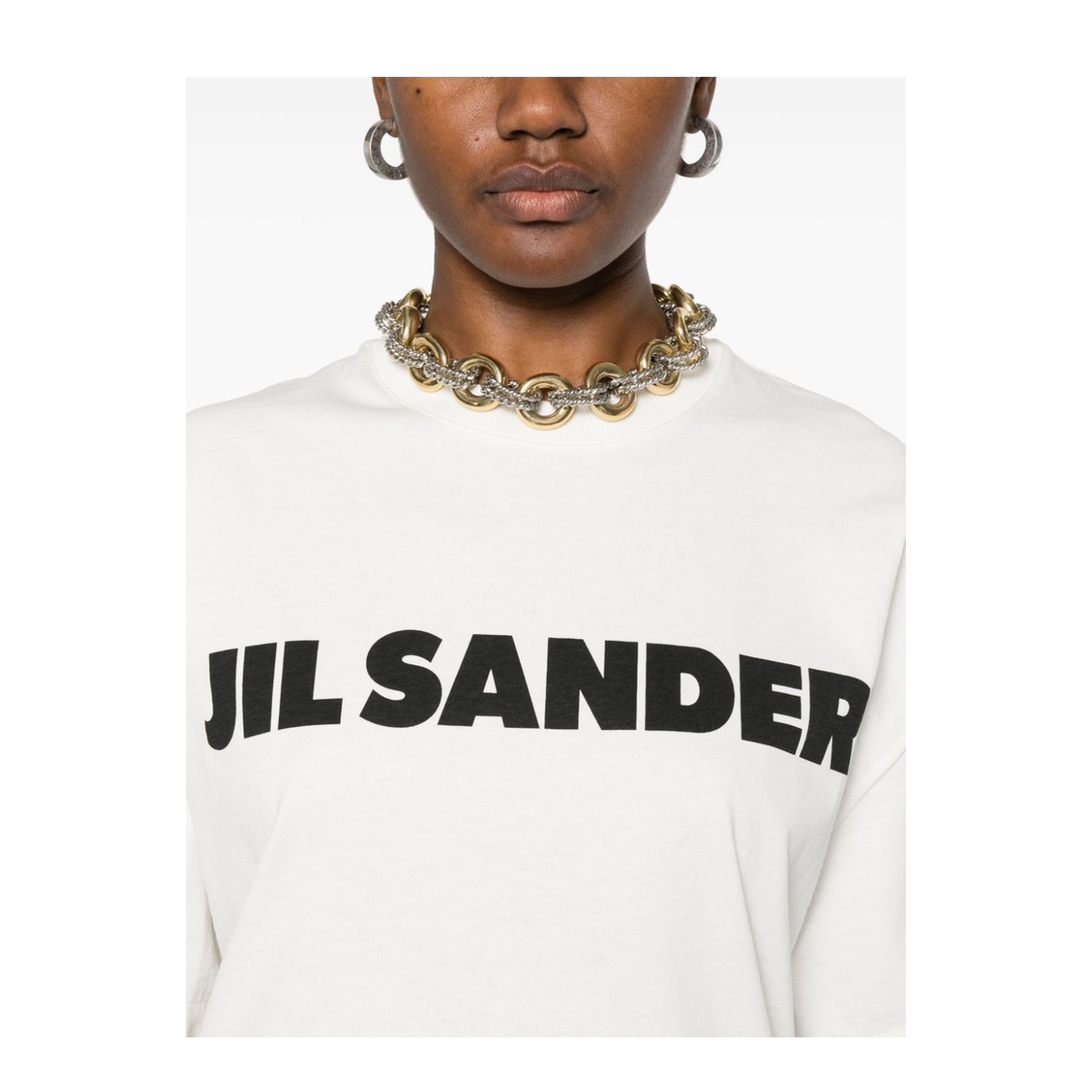 White Printed Logo T-Shirt