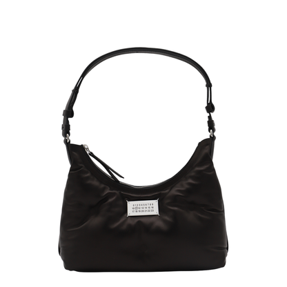 Glam Slam Small Lambskin Hobo Bag - Black