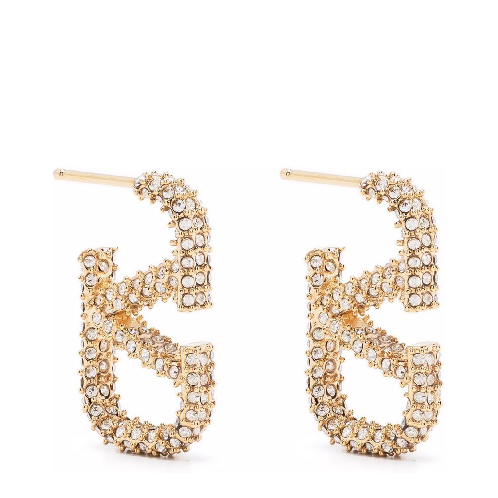 VLogo Signature Metal Earring in Gold