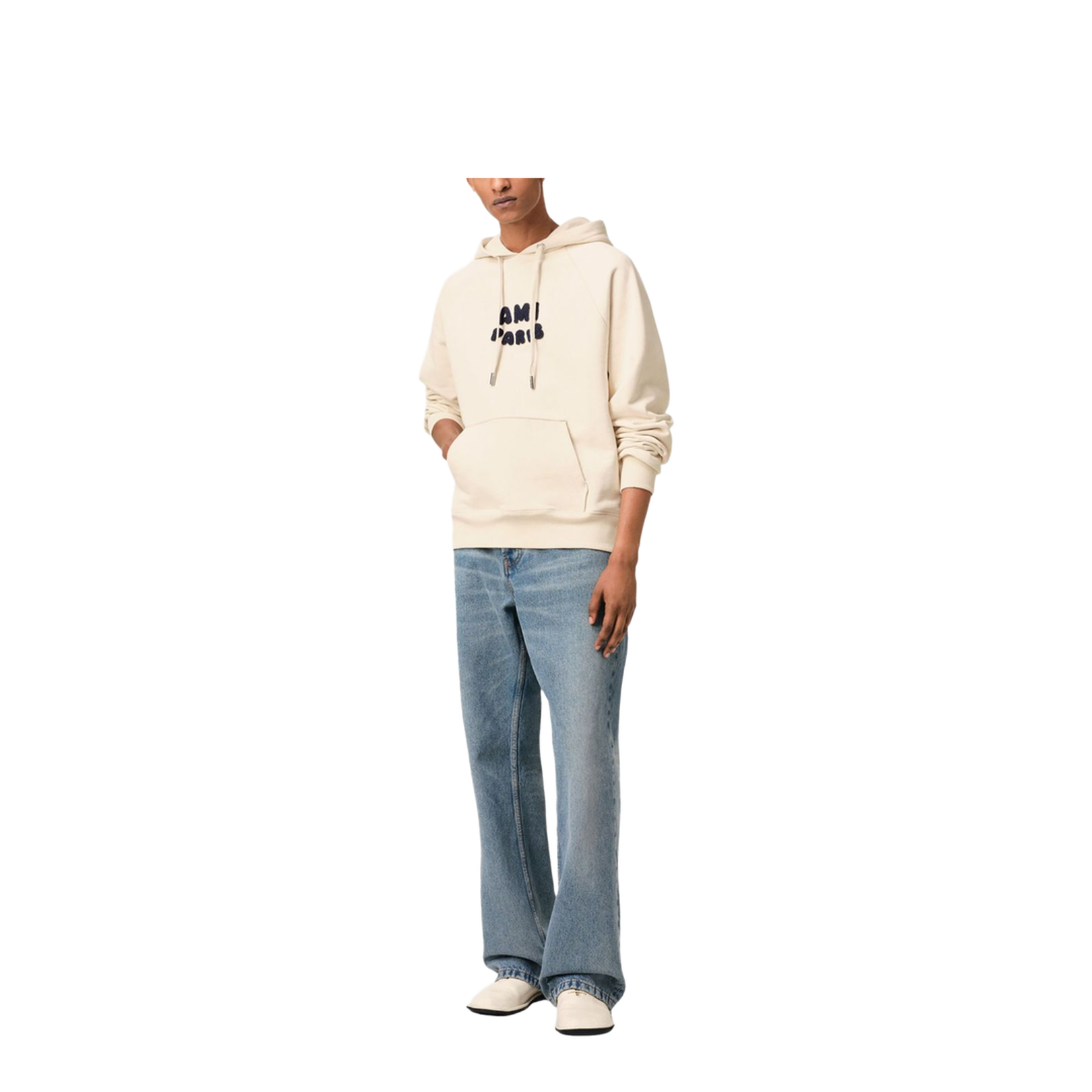 Logo Hooded Sweatshirt In Beige