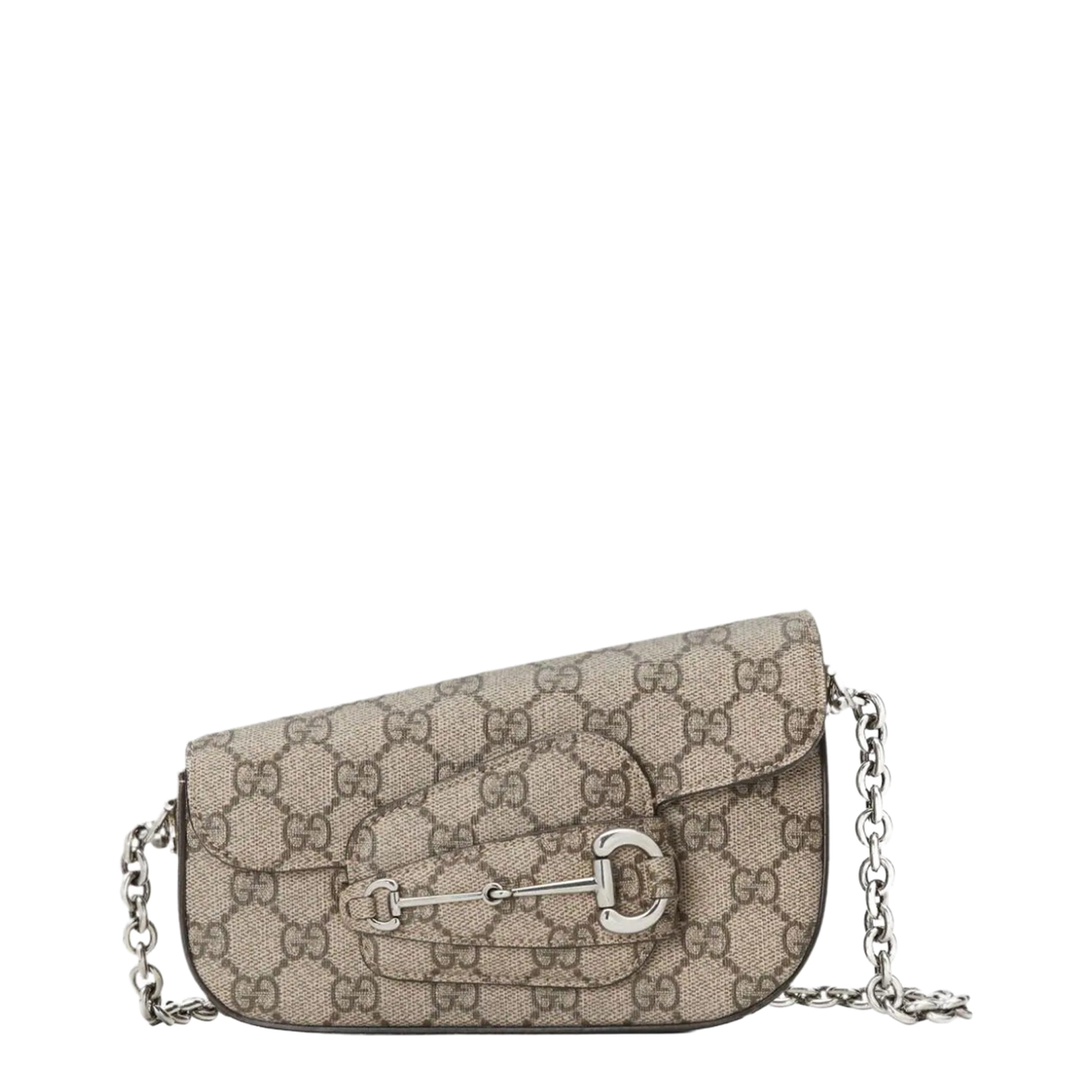 Ophidia Mini Leather Shoulder Bag - Beige