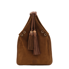 Borse Camoscio Suede Leather Handbag - Rovere